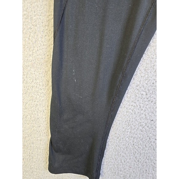 The North Face Womens Leggings M Black Capri Athletic Yoga Stretch Workout Logo - Picture 5 of 16
